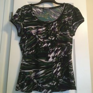 Worthington patterned short sleeved shirt